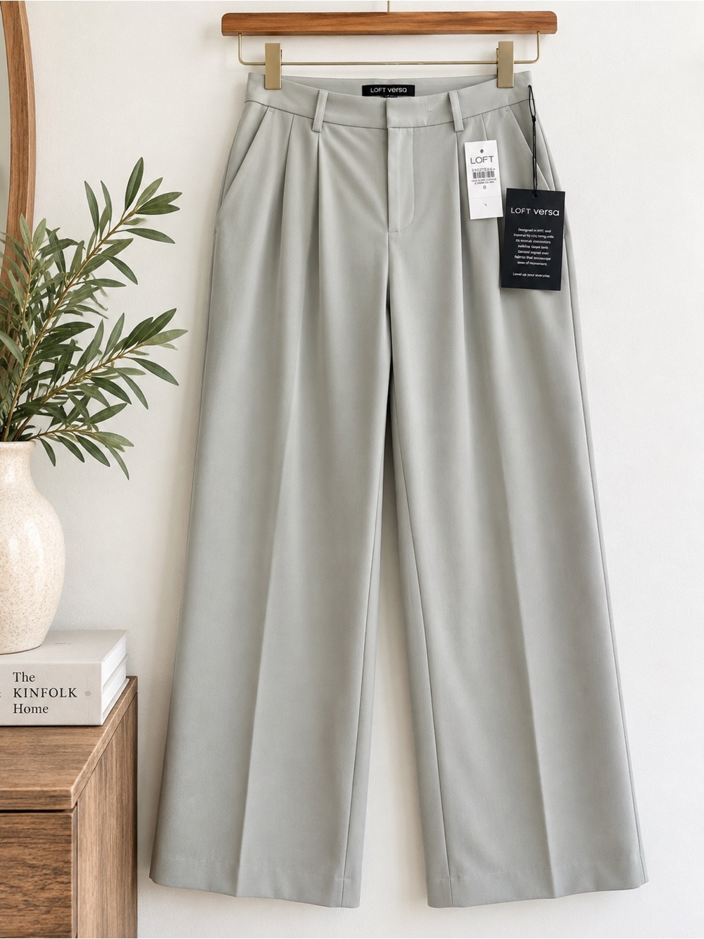 LOFT Versa Seasonless Stretch Wide Leg Pants Size 8 NWT